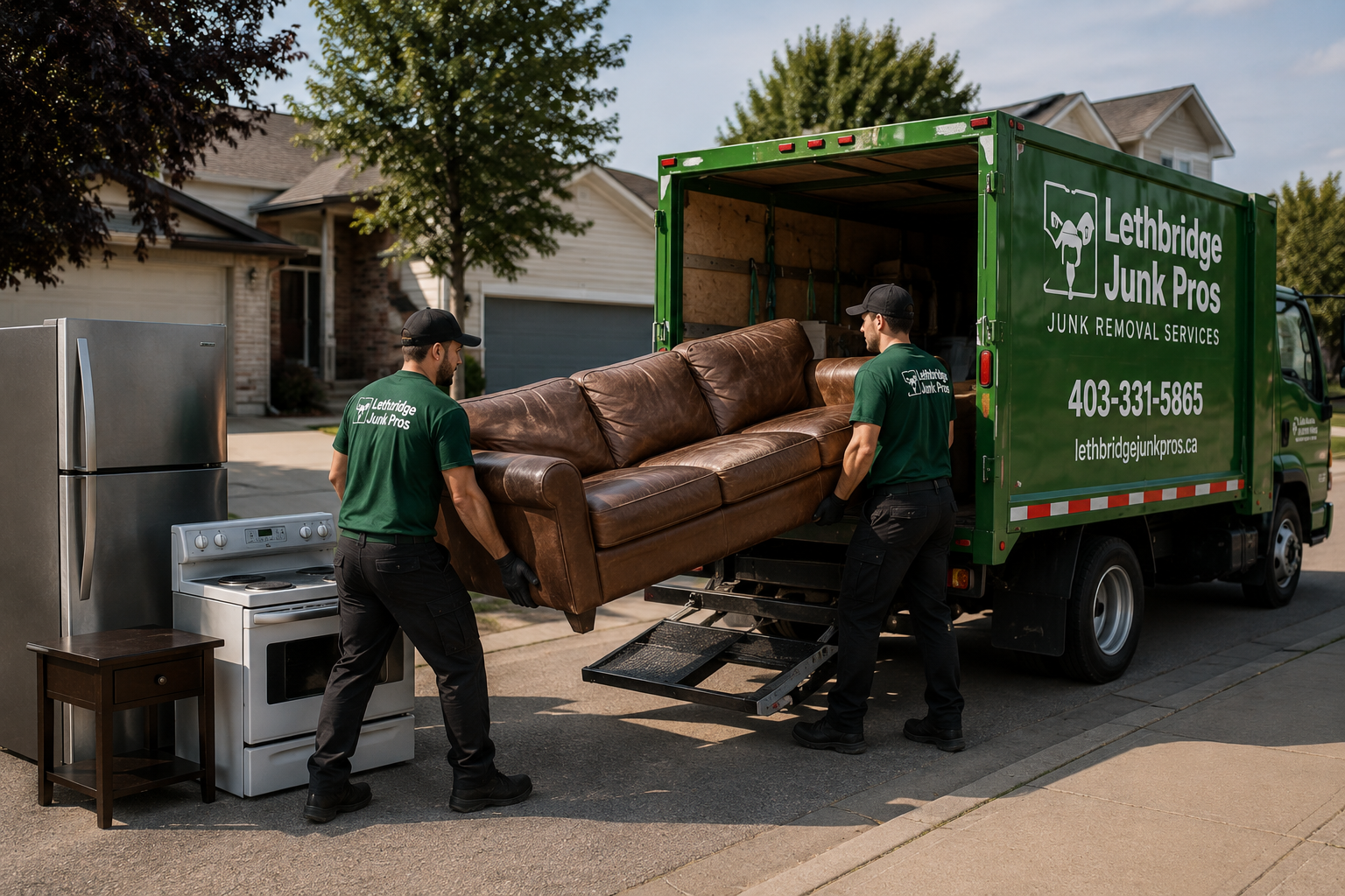 Furniture and appliance removal in Lethbridge